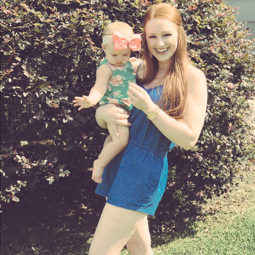 Blue jean romper!